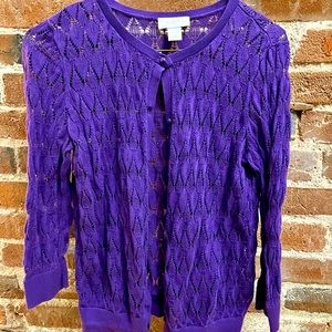 Ann Taylor Loft PM lace cardigan